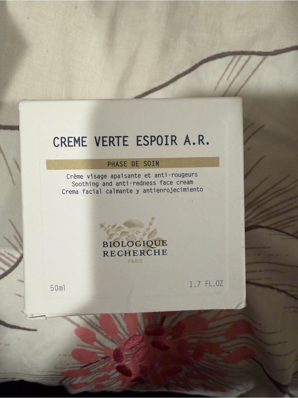 Biologique recherche creme verte espoir A.R.
